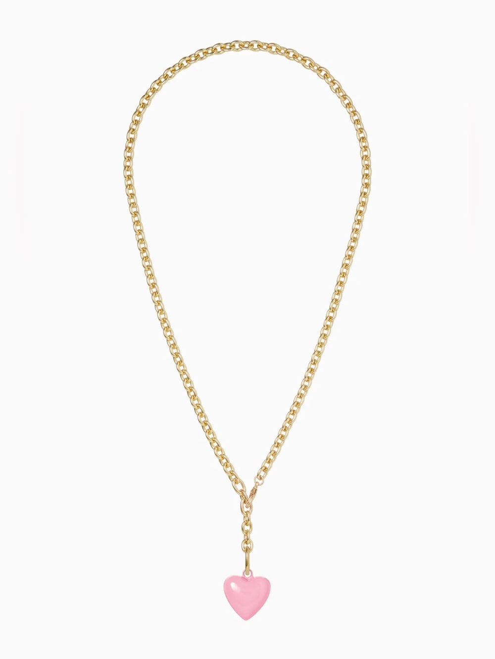 NWOT Roxanne Assoulin The Mini Puffy Heart Charm Necklace